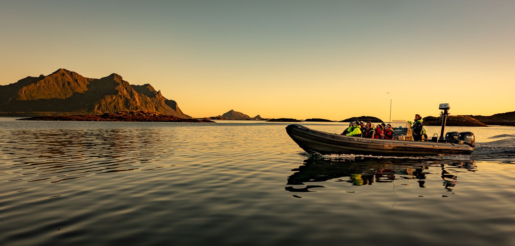 RIB Boat Cruising Lofoten Islands 4